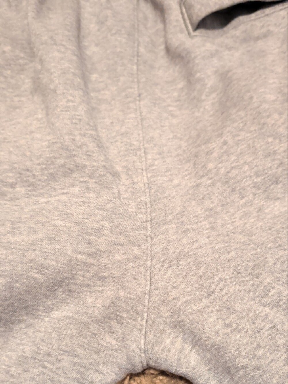 Nike Light Gray Men's Sweatpants Joggers with White Logo - Picture 8 of 9
